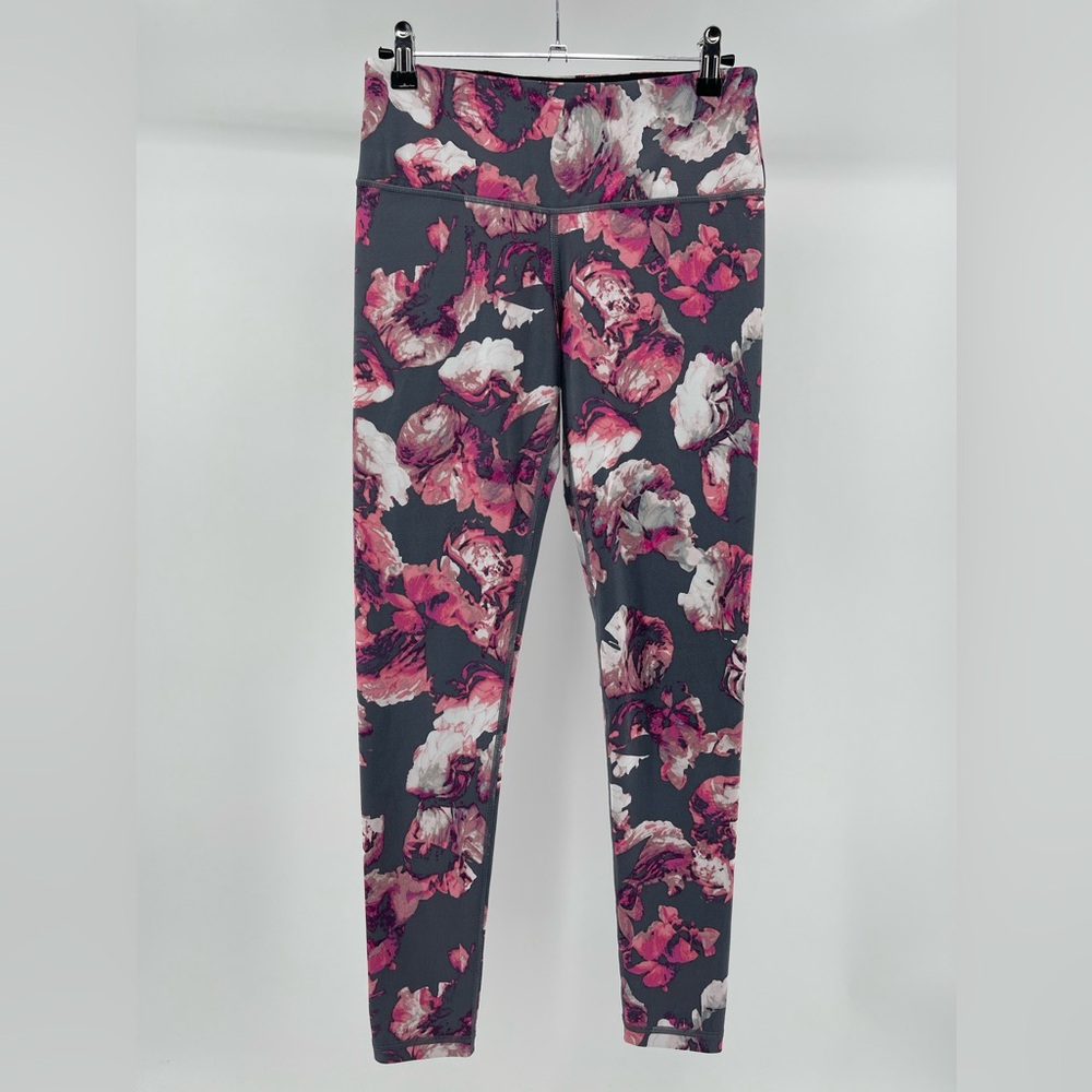 Victoria's Secret Sport Floral Knockout Leggings, Pink/Grey, Women's Small